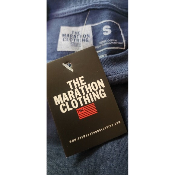 The Marathon Clothing Limited Edition Crenshaw T-Shirt Navy Small NWT New B7 - Picture 4 of 4